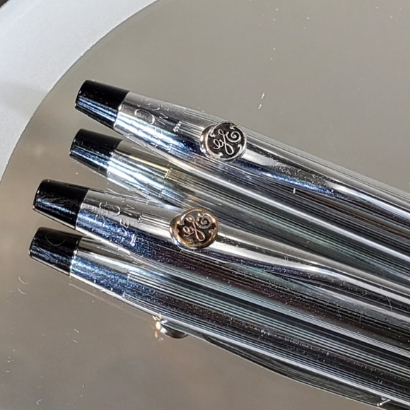 Vintage! CROSS Classic Century pen & pencil set in Crome finish, GE Logo - Picture 7 of 12